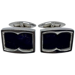 Stephen Webster "Thorn" Cufflinks in Sterling Silver and Lapis