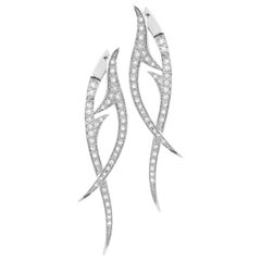 Stephen Webster 'Thorn Noir' 18 Carat White Gold Diamond Drop Earrings