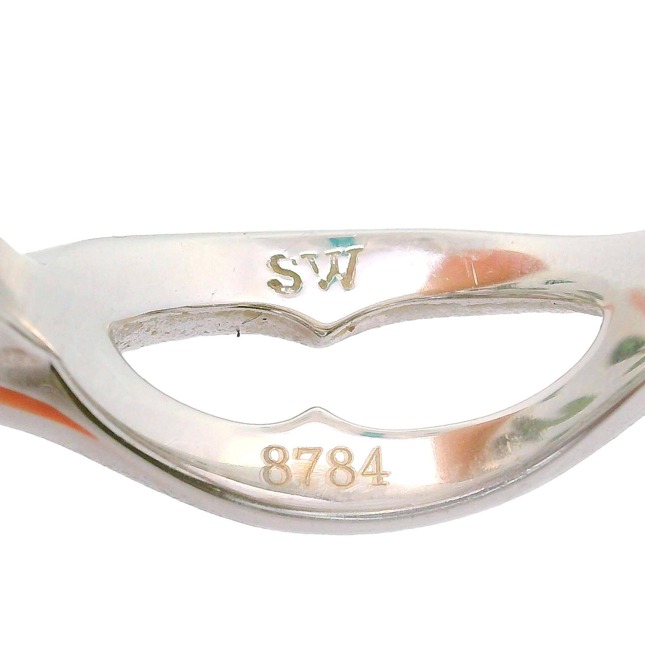 Stephen Webster, bague en or blanc 18 carats, grenat tsavorite et quartz Pour femmes en vente