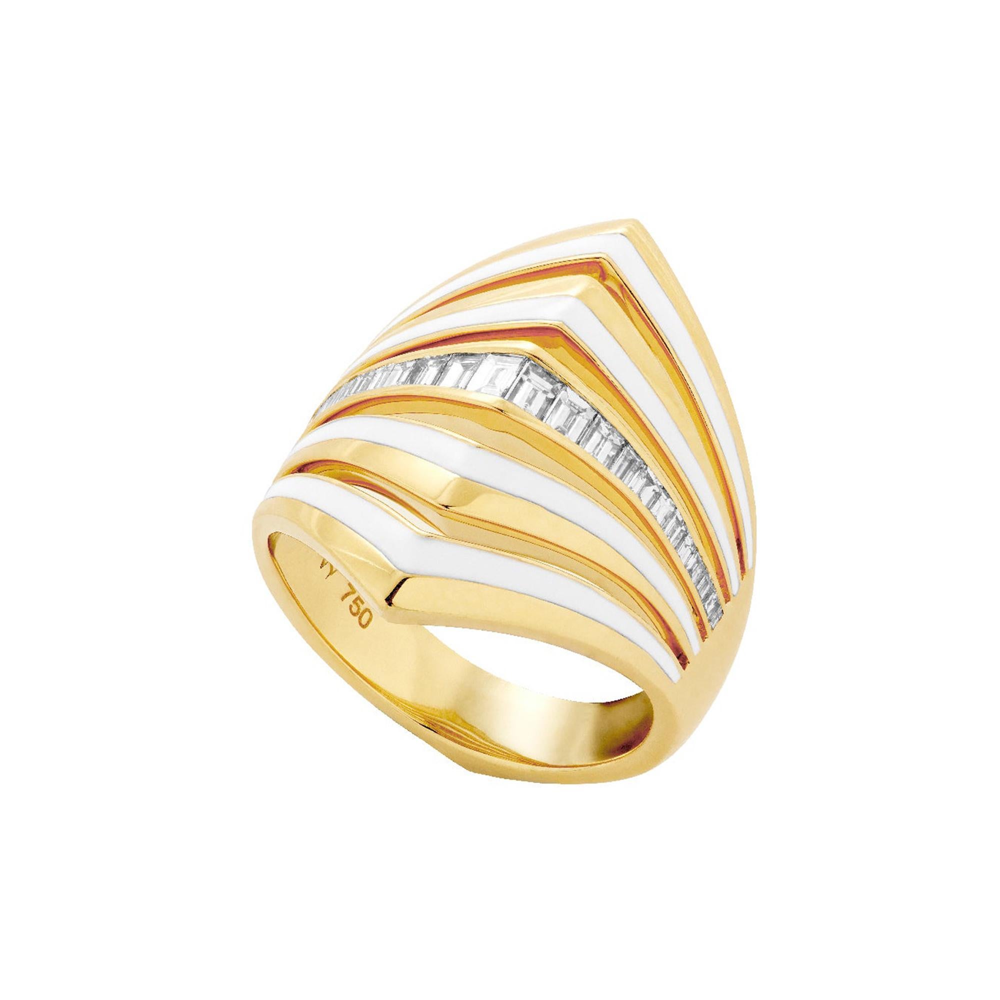 Stephen Webster Vertigo Gaining Perspective 18 Carat Gold and Diamond Ring