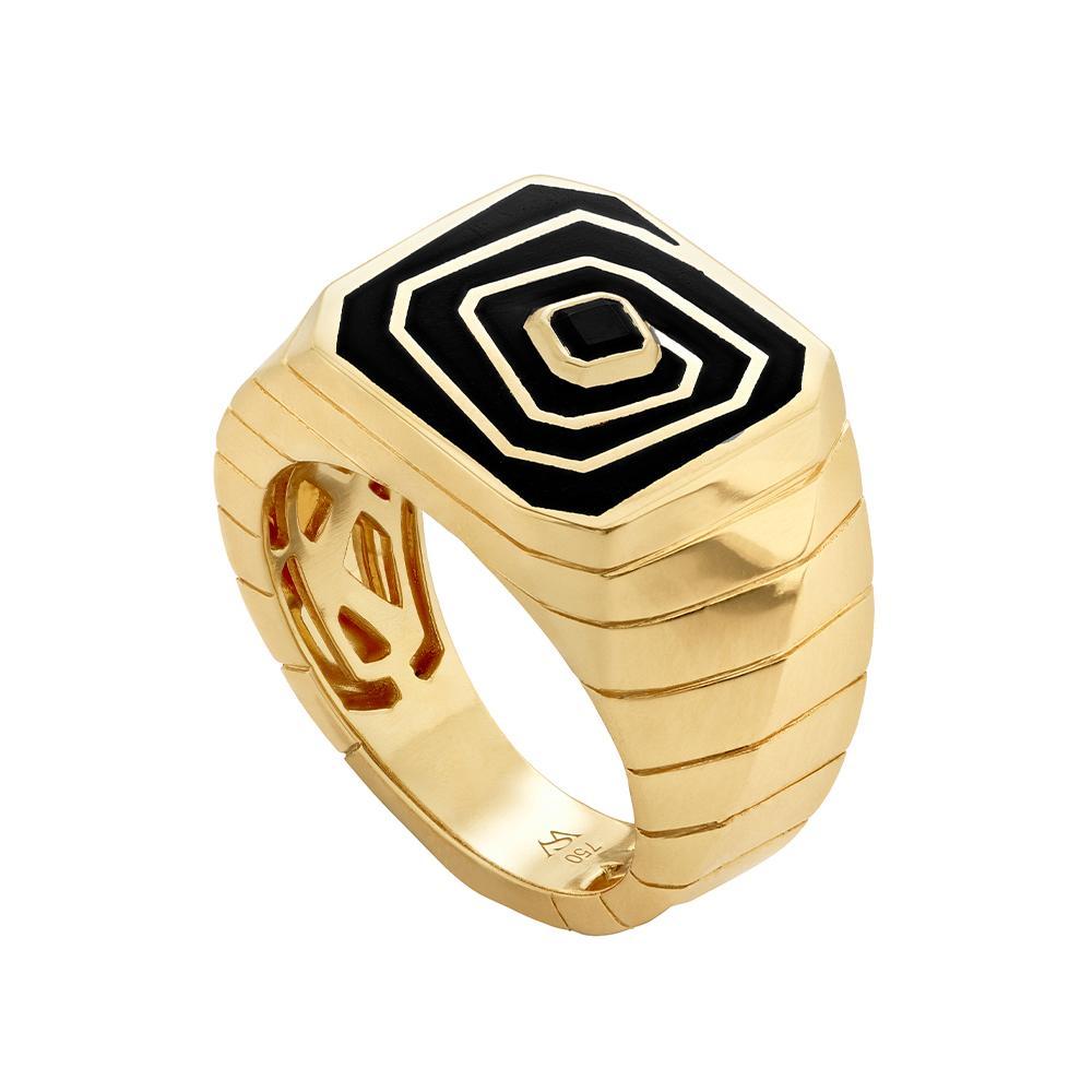 For Sale:  Stephen Webster Vertigo Losing Perspective 18 Carat Gold and Spinel Pinky Ring 4