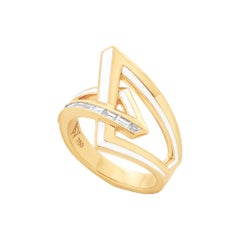Stephen Webster Vertigo Obtuse 18 Carat Gold and White Diamond '0.29 Carat' Ring