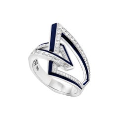 Stephen Webster: Vertigo Obtuse 18 Karat Gold Ring mit weißem Diamant '0,3 Karat'