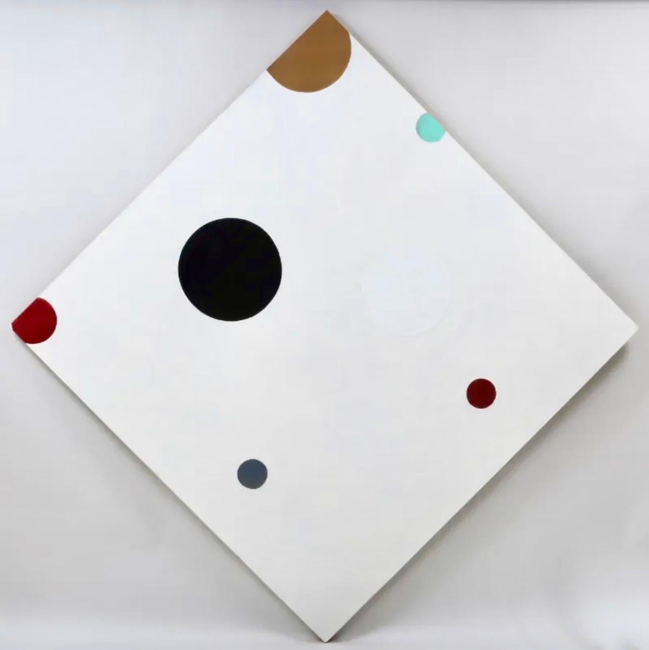 Large Stephen Westfall Diptych Abstract Oil Painting Post Minimalist Pop Art For Sale 1