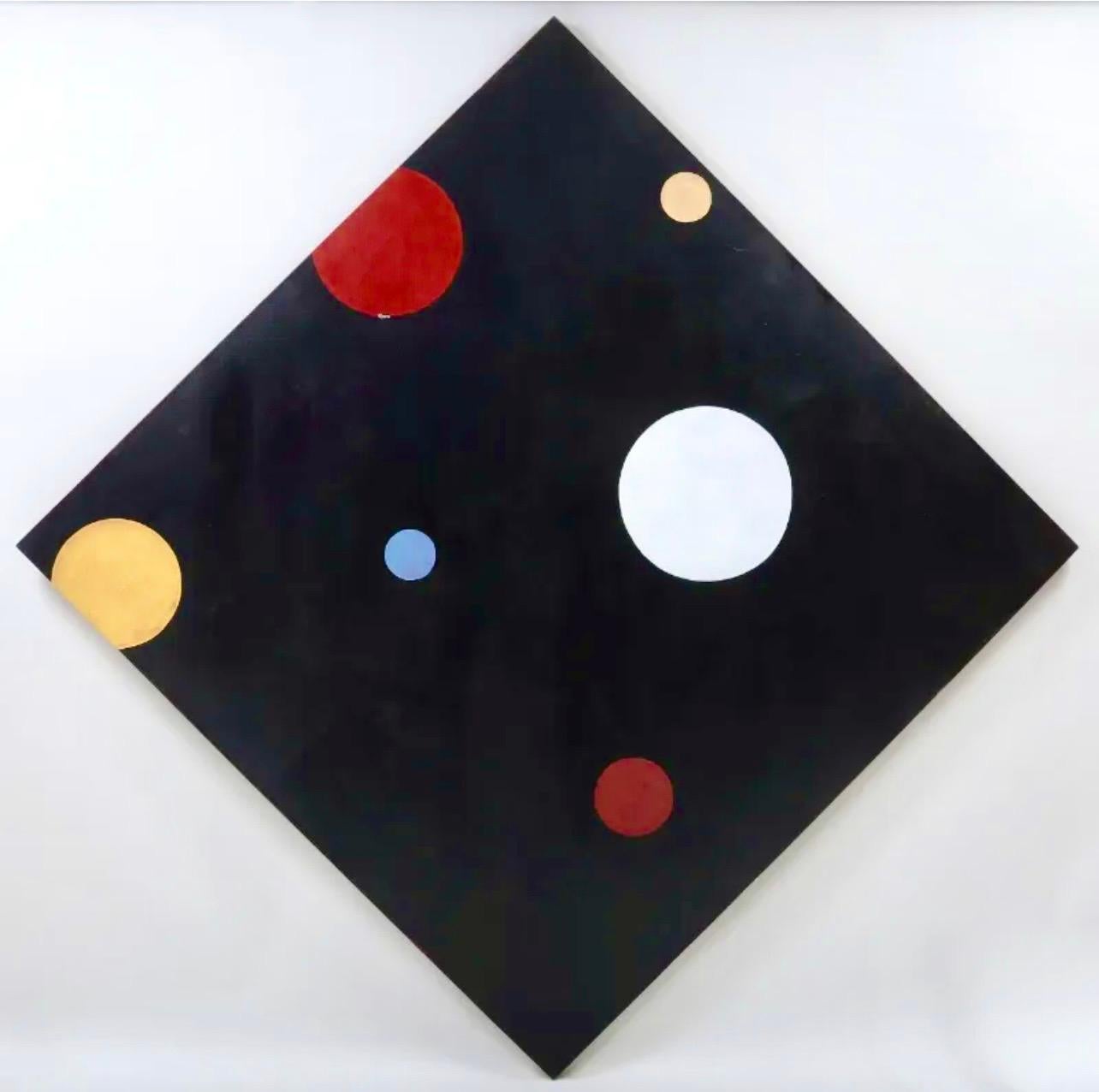 Large Stephen Westfall Diptych Abstract Oil Painting Post Minimalist Pop Art For Sale 2