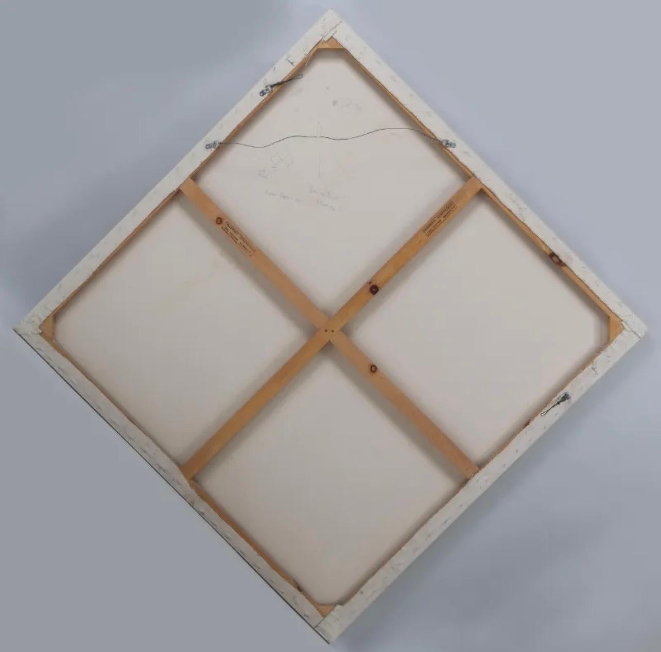 Large Stephen Westfall Diptych Abstract Oil Painting Post Minimalist Pop Art For Sale 3