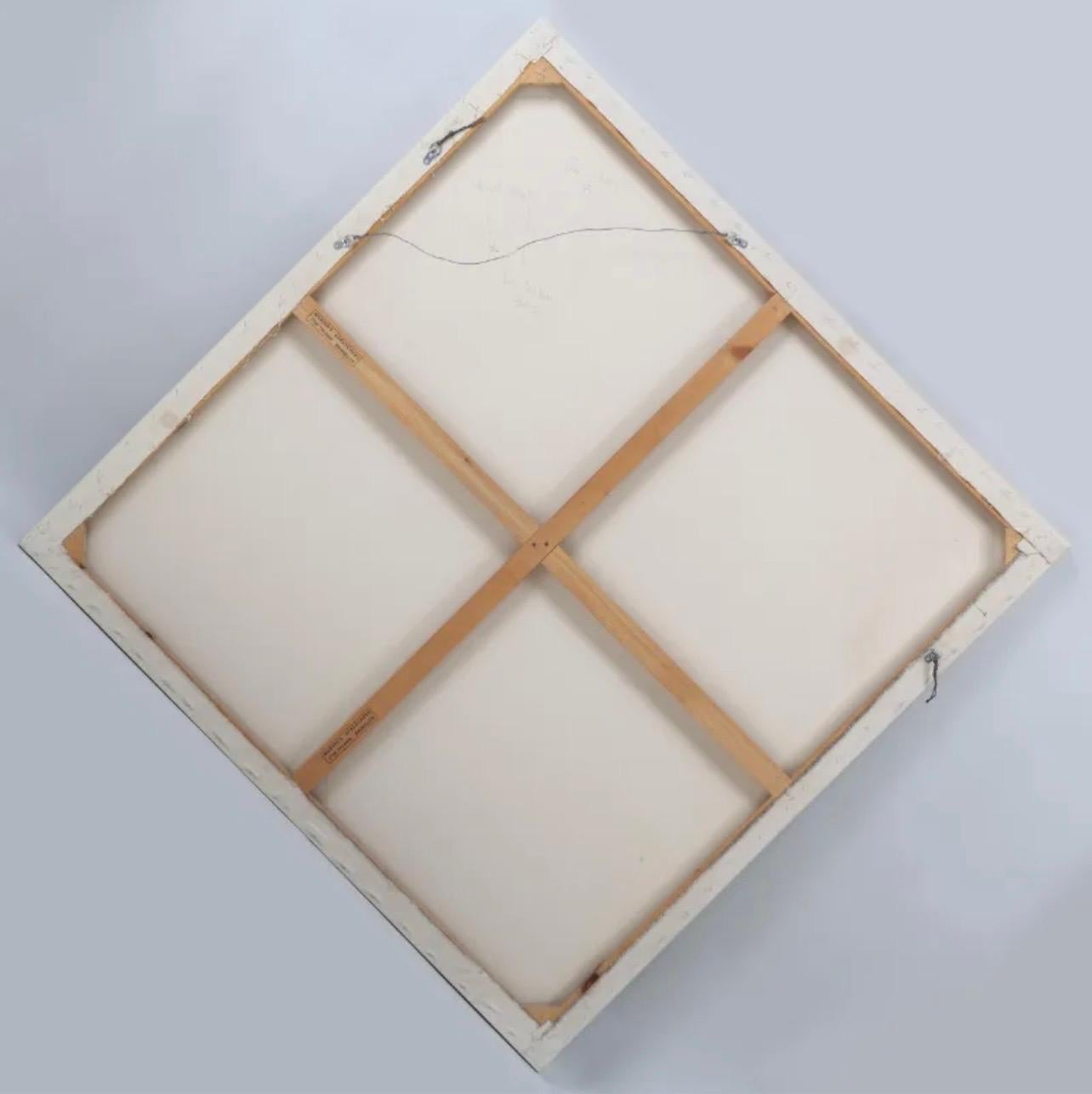 Large Stephen Westfall Diptych Abstract Oil Painting Post Minimalist Pop Art For Sale 5