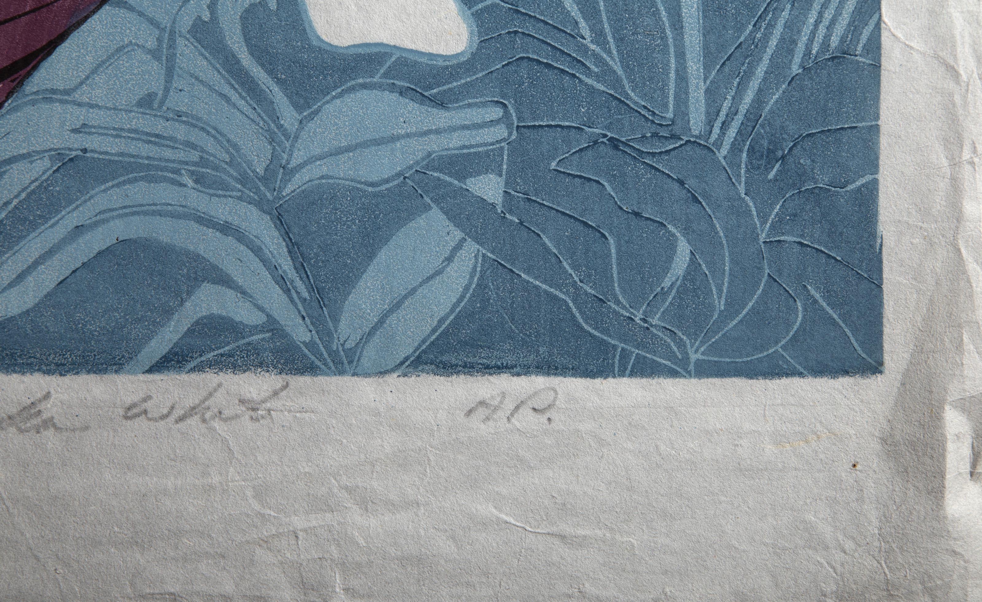 Il vestito nuovo di Marion, stampa xilografica moderna di Stephen White in vendita 2