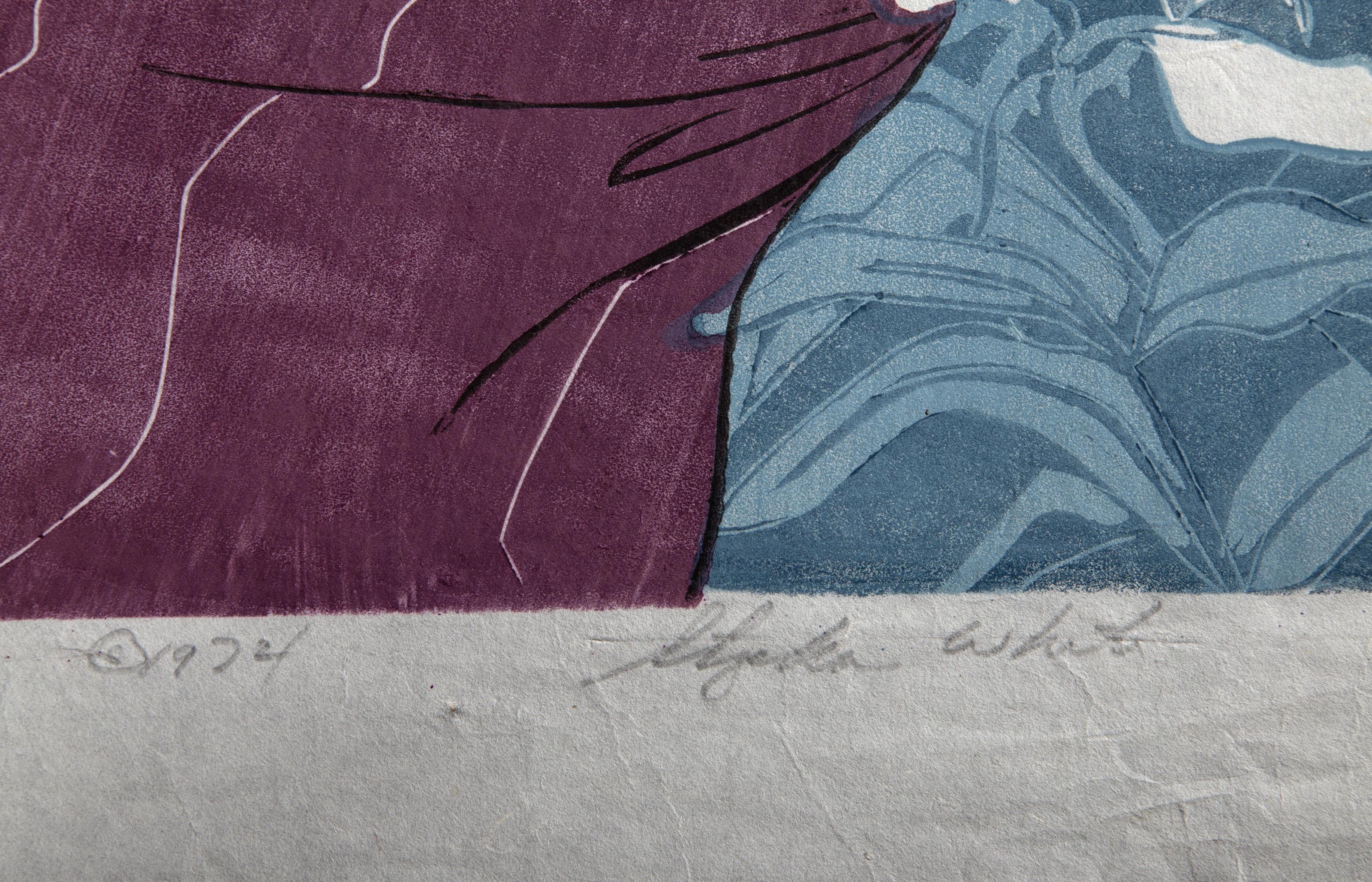 Il vestito nuovo di Marion, stampa xilografica moderna di Stephen White in vendita 3