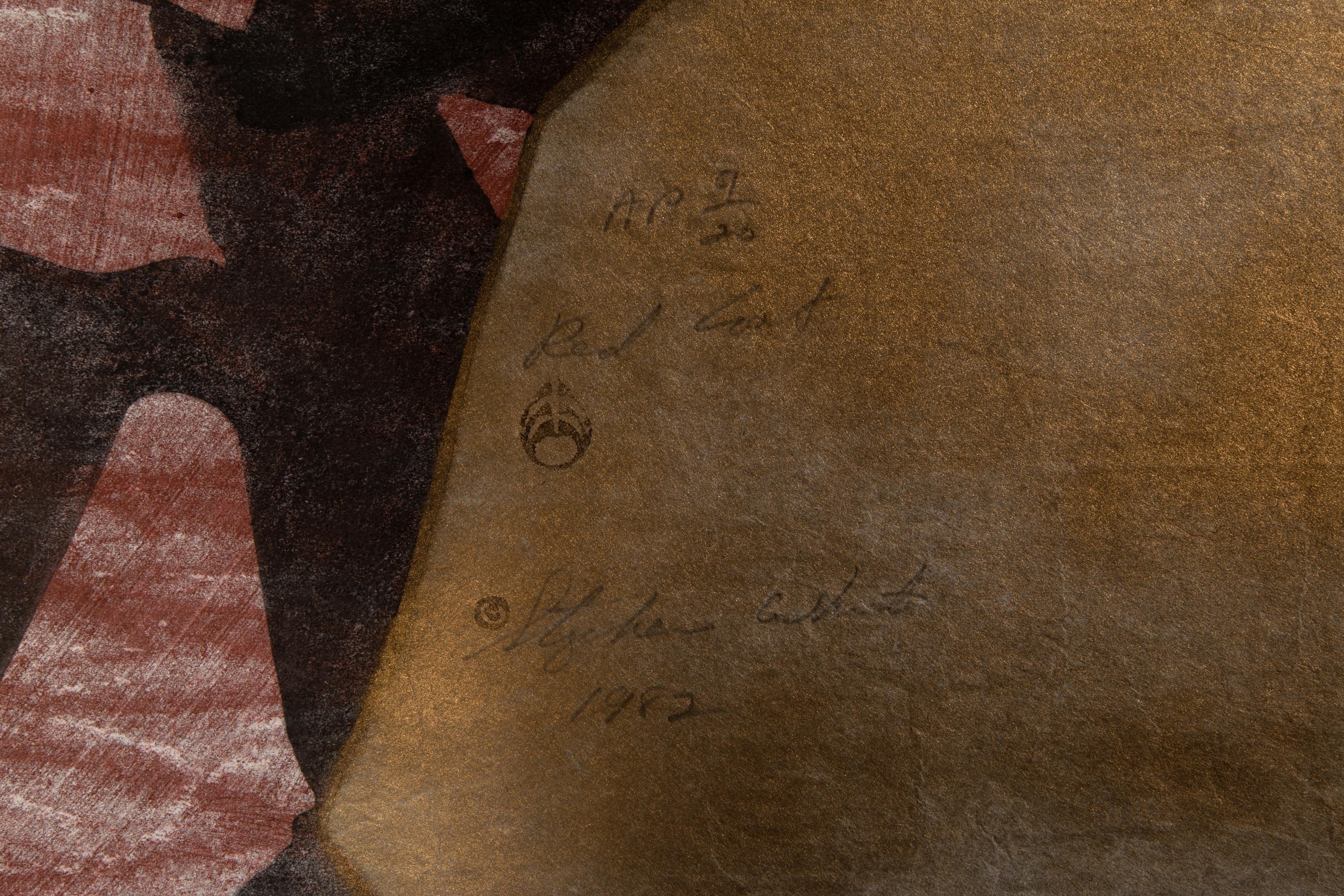 Red Coates, stampa xilografica moderna di Stephen White in vendita 3