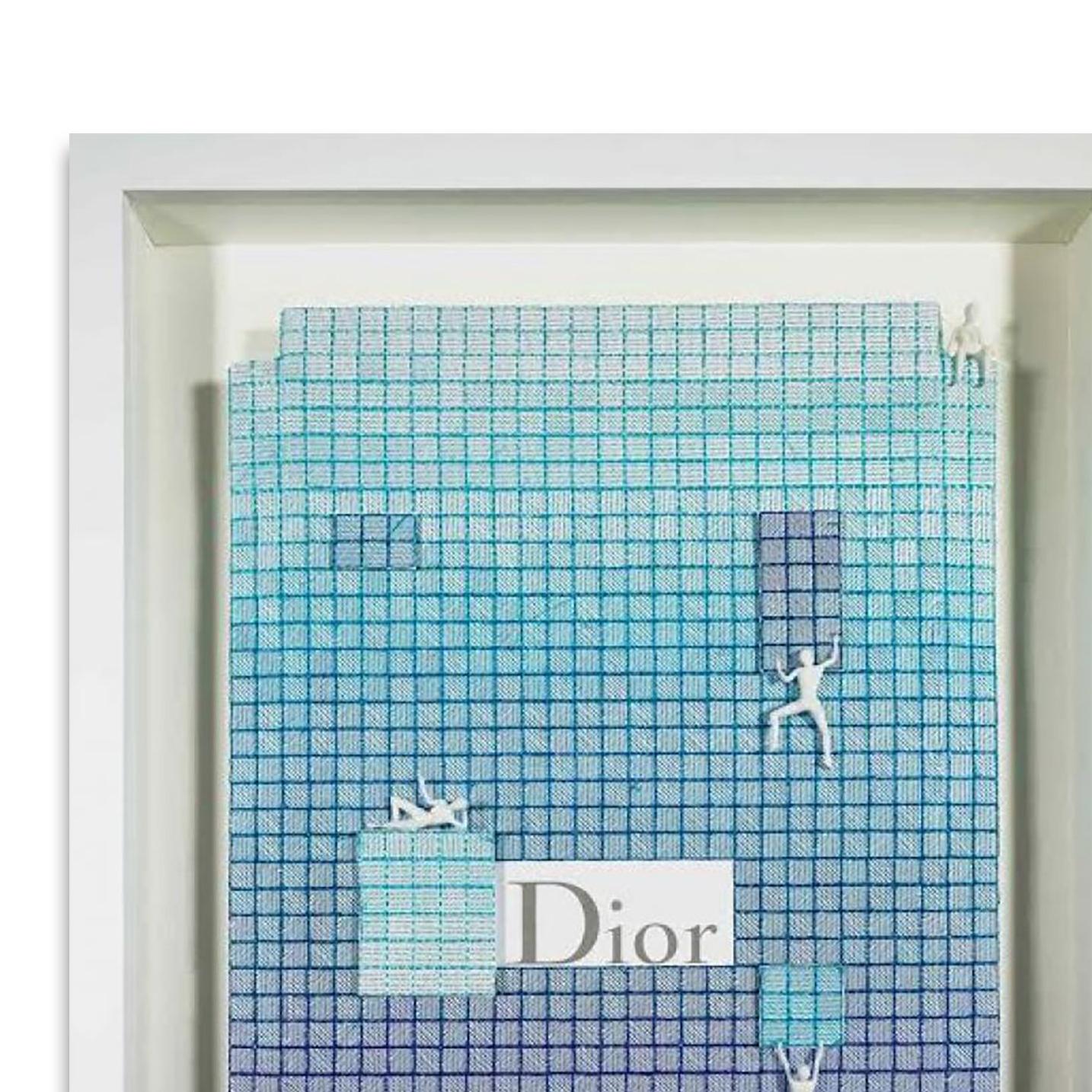 Dior Azure by artist Stephen Wilson is a blue and white contemporary luxury design mixed media piece that measures 31 x 21 and is priced at $4000.00

Stephen Wilson
Born and raised in Hoboken, New Jersey, Stephen Wilson is a conceptual artist whose