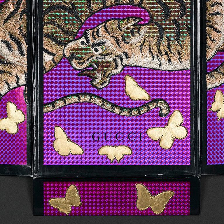 Gucci Vegas Tiger - Contemporary Mixed Media Art by Stephen Wilson