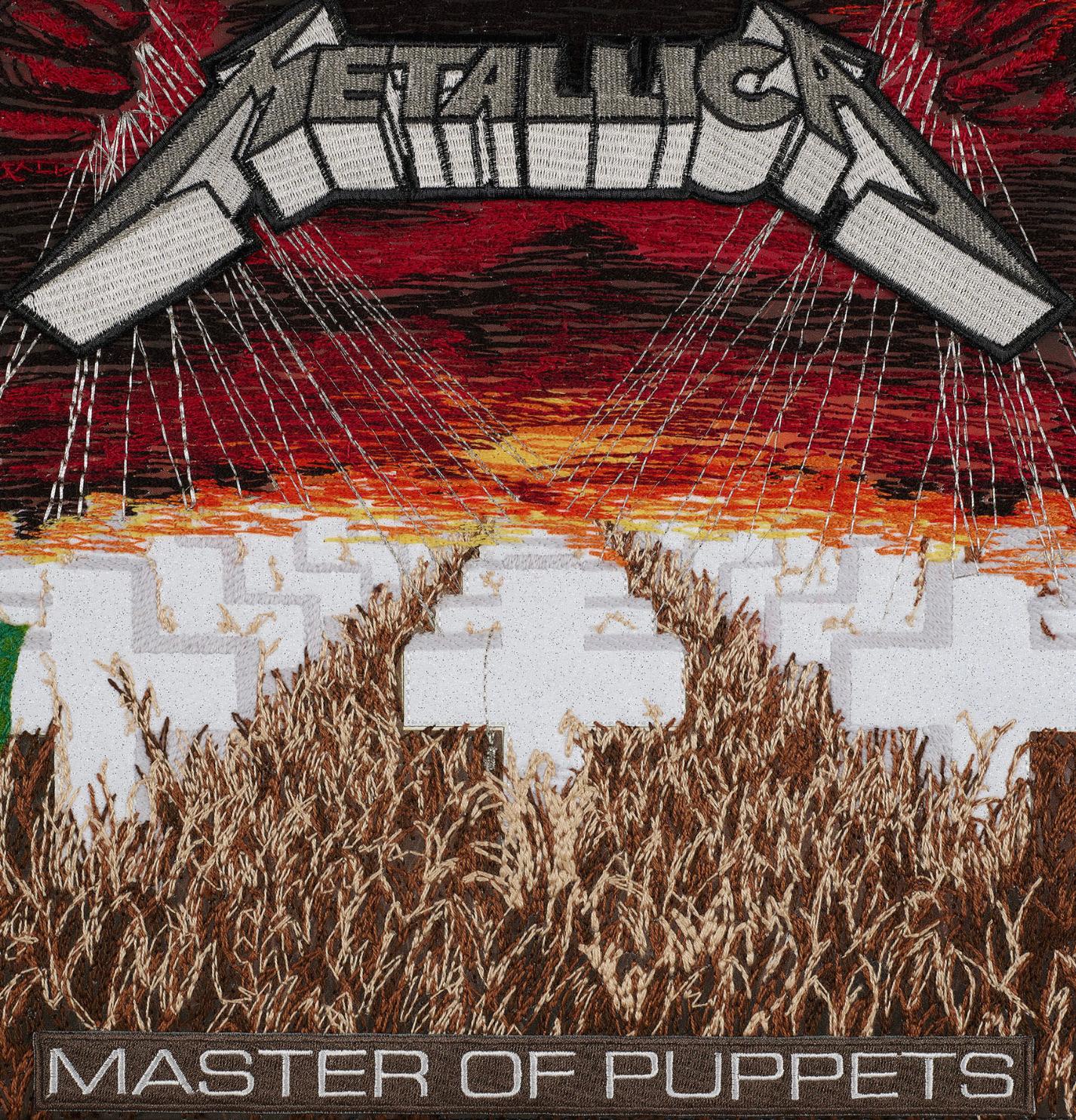Master of Puppets, Metallica, Embroidery Assemblage  - Mixed Media Art by Stephen Wilson