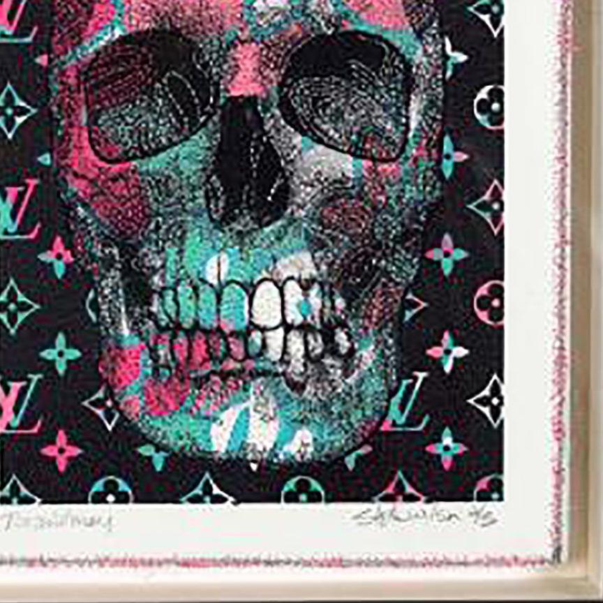 Robert Mars/Stephen Wilson Skulls Collaboration 1 is a pink, blue and black contemporary abstract figurative mixed media piece that measures 12 x 9 and is priced at $2,100.


Born and raised in Hoboken, New Jersey, Stephen Wilson is a conceptual