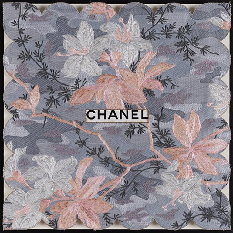 Tropical Blush Chanel - Mixed Media Art by Stephen Wilson