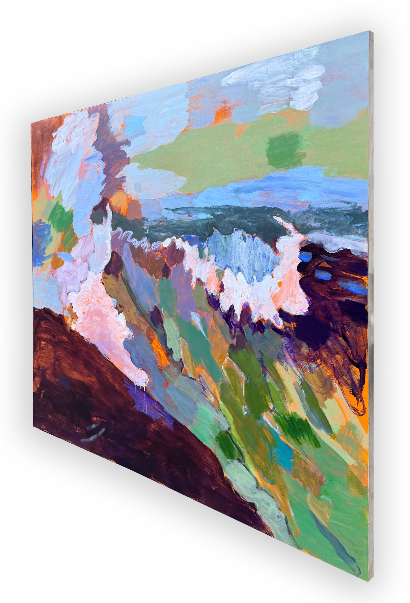 Die Odyssee (Grau), Abstract Painting, von Stephen Wuensch