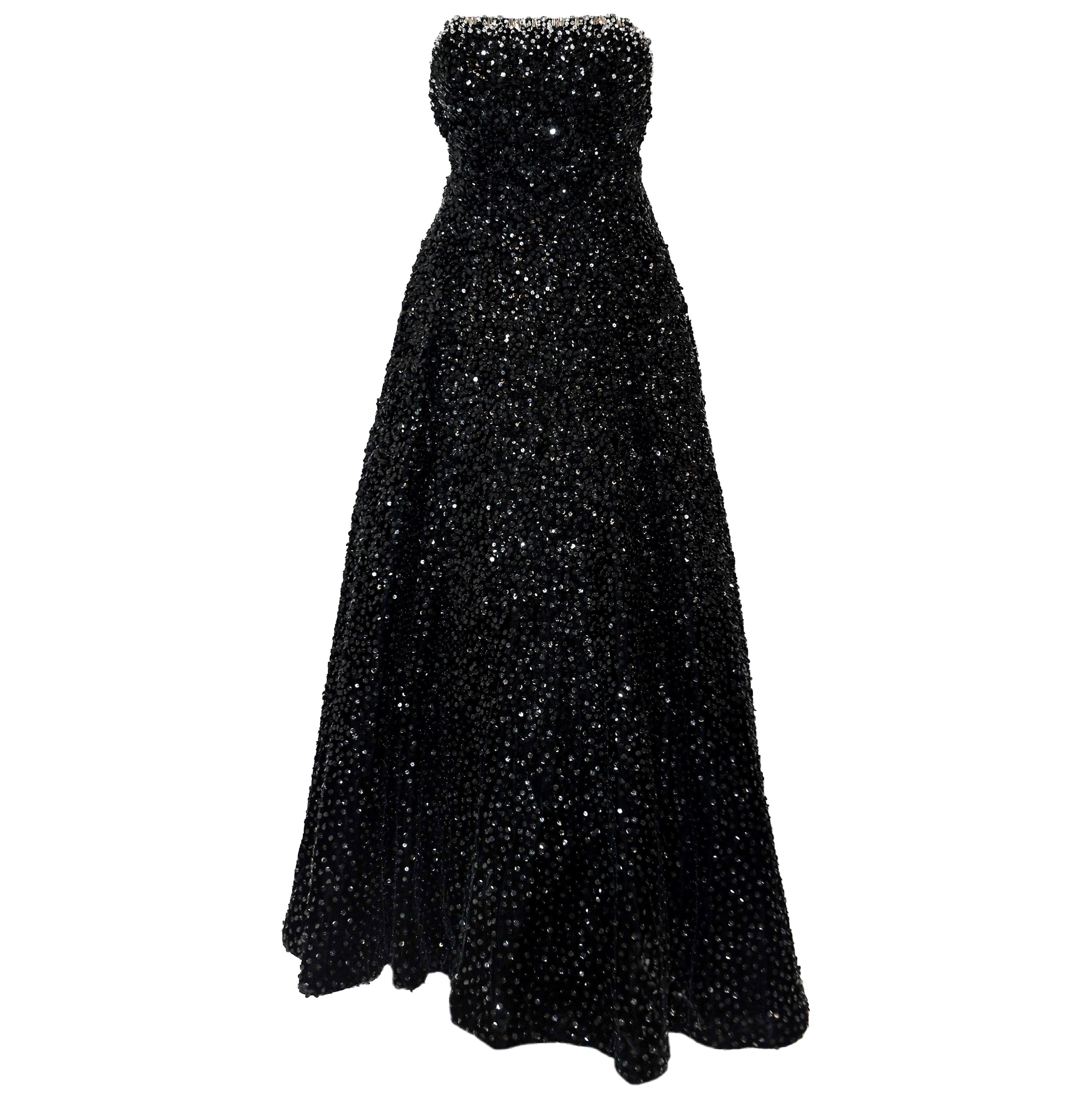 Stephen Yearick Black Sequined 
