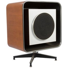 Vintage Stephens Trusonic Quadreflex Square Eames Speaker Enclosure Unit