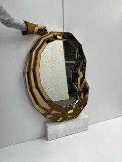 Steppe Mirror in Welded Mirror-Polished Stainless Steel by Julian Mayor