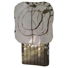 Steppe Wall Mounted Drinks Cabinet in Mirror & Stainless Steel by Julian Mayor