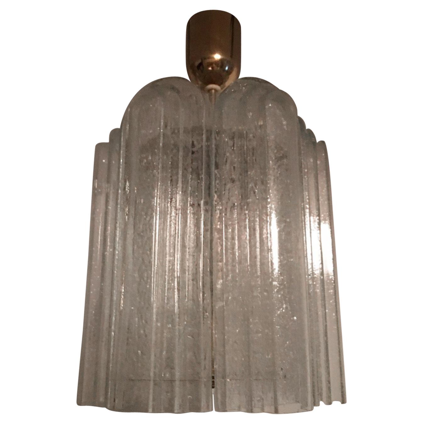 Stepped Glass Doria Pendant Chandelier from Germany For Sale