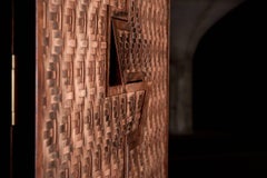 Steppes Copper Armoire, Signed by Michael Gittings