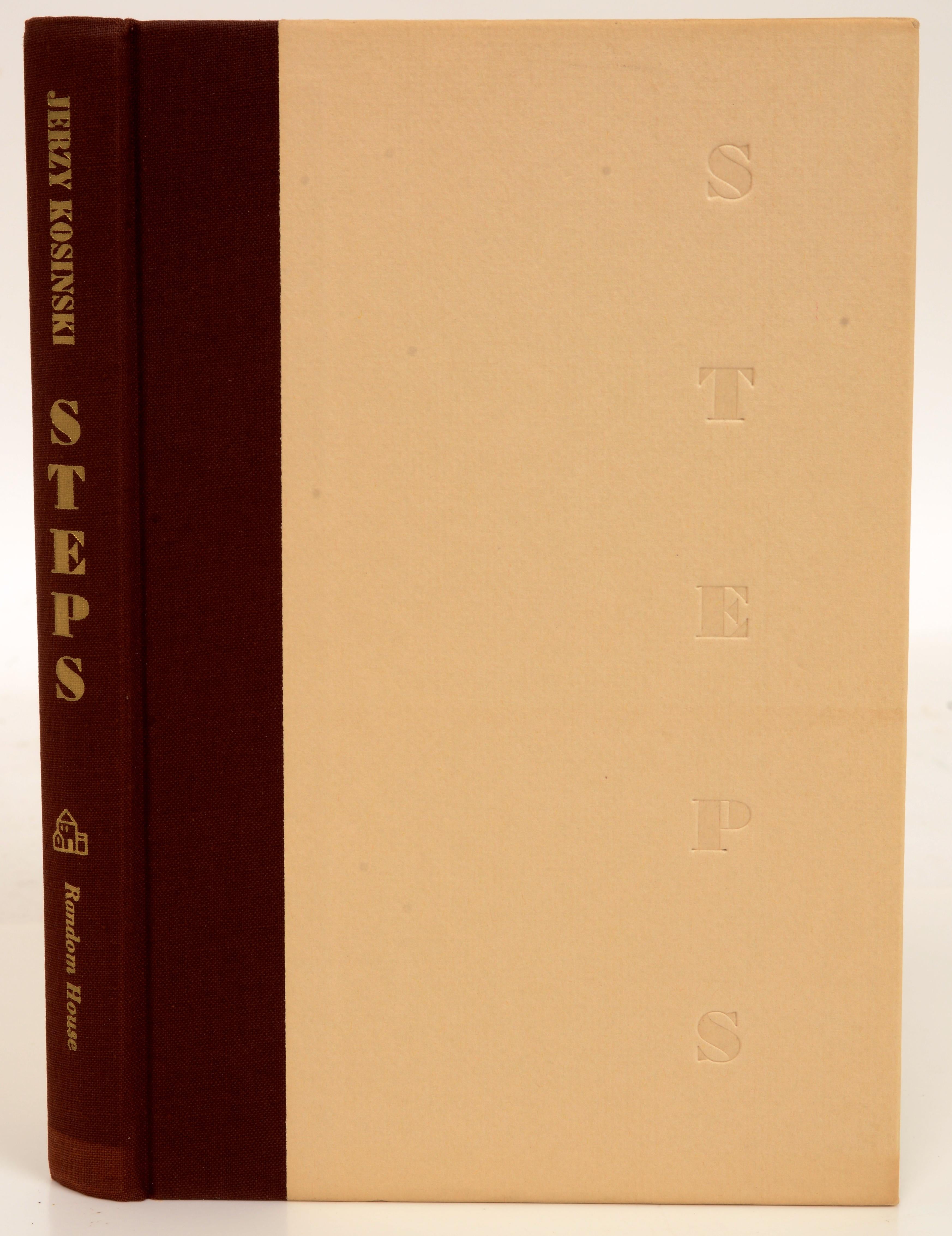 Steps, Jerzy Kosinski. Published by Random House, New York, 1968. Stated 1st Printing hardcover with dust jacket. Steps is a book by the Polish-American writer Jerzy Kosinski, released in 1968 by Random House. The work is comprised of scores of