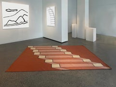 Steps Kilm, moderniste, minimal, géométrique, couleurs et tailles personnalisées par Wende Reid
