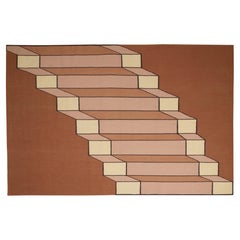 Steps Kilm - modernist, minimal, geometric, custom colours, sizes by Wende Reid