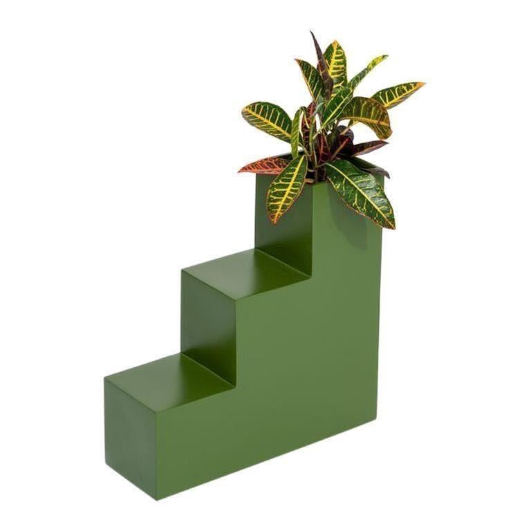 Steps Planter by Pieces, Green Fiberglass Planters