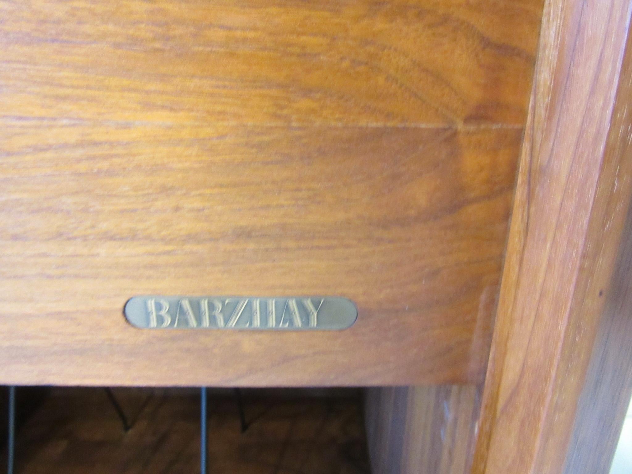 Stereo / Record Walnut Cabinet by Barzilay 1