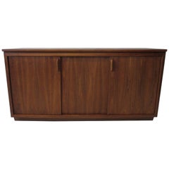 Vintage Stereo / Record Walnut Cabinet by Barzilay