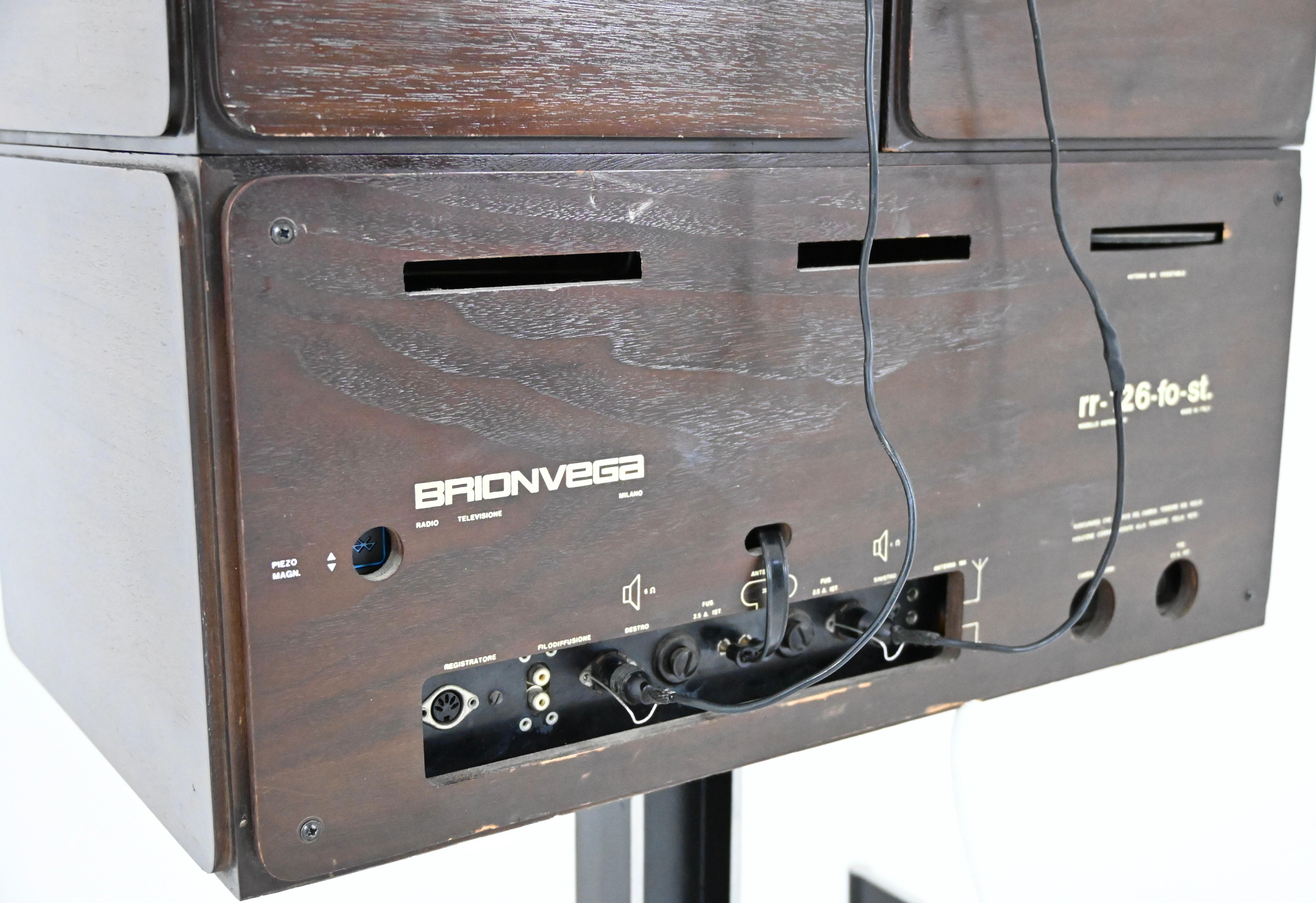 Stéréo RR-126  radio de Pier Giacomo & Achille Castiglioni pour Brionvega, années 1960 en vente 4