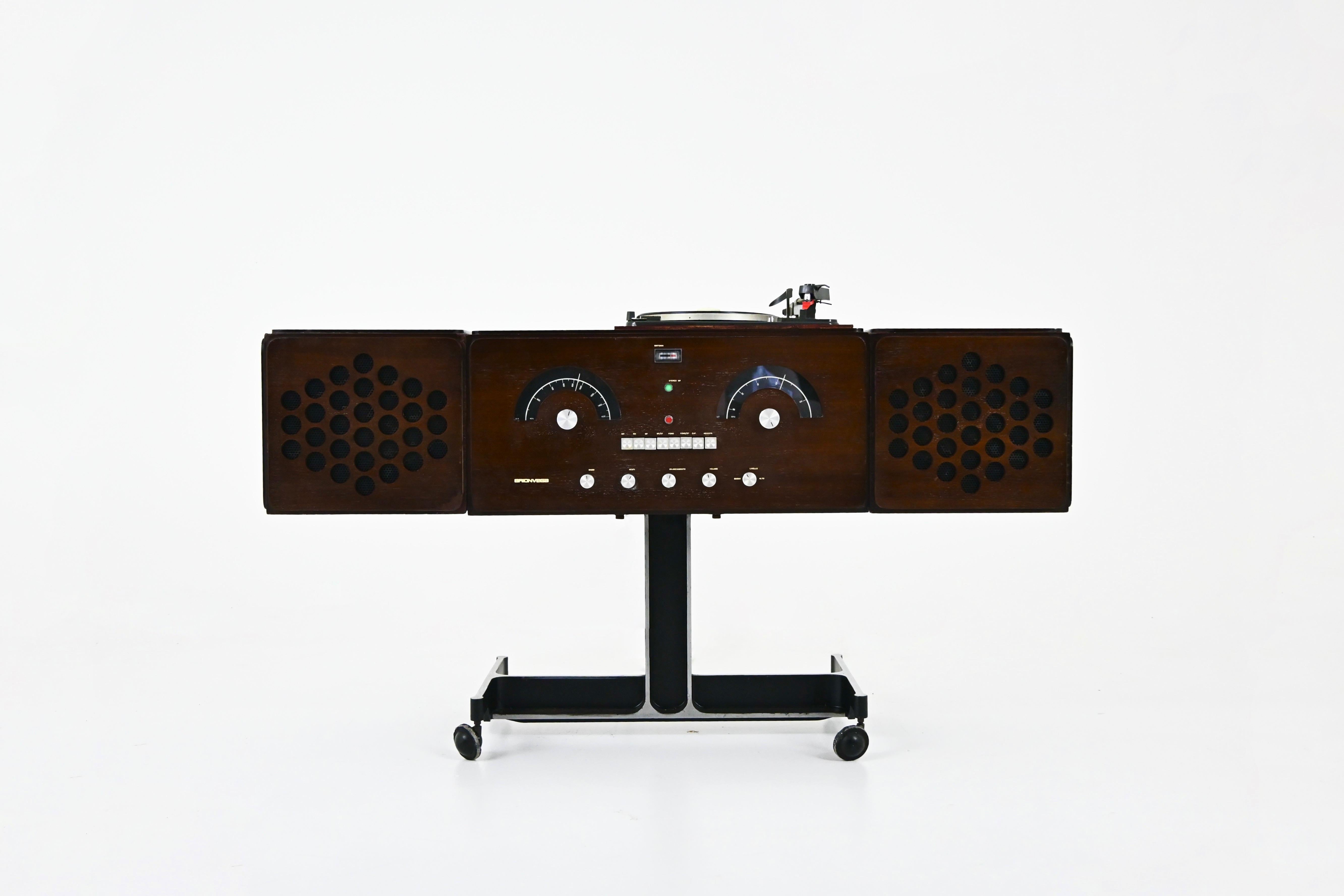 Mid-Century Modern Stéréo RR-126  radio de Pier Giacomo & Achille Castiglioni pour Brionvega, années 1960 en vente