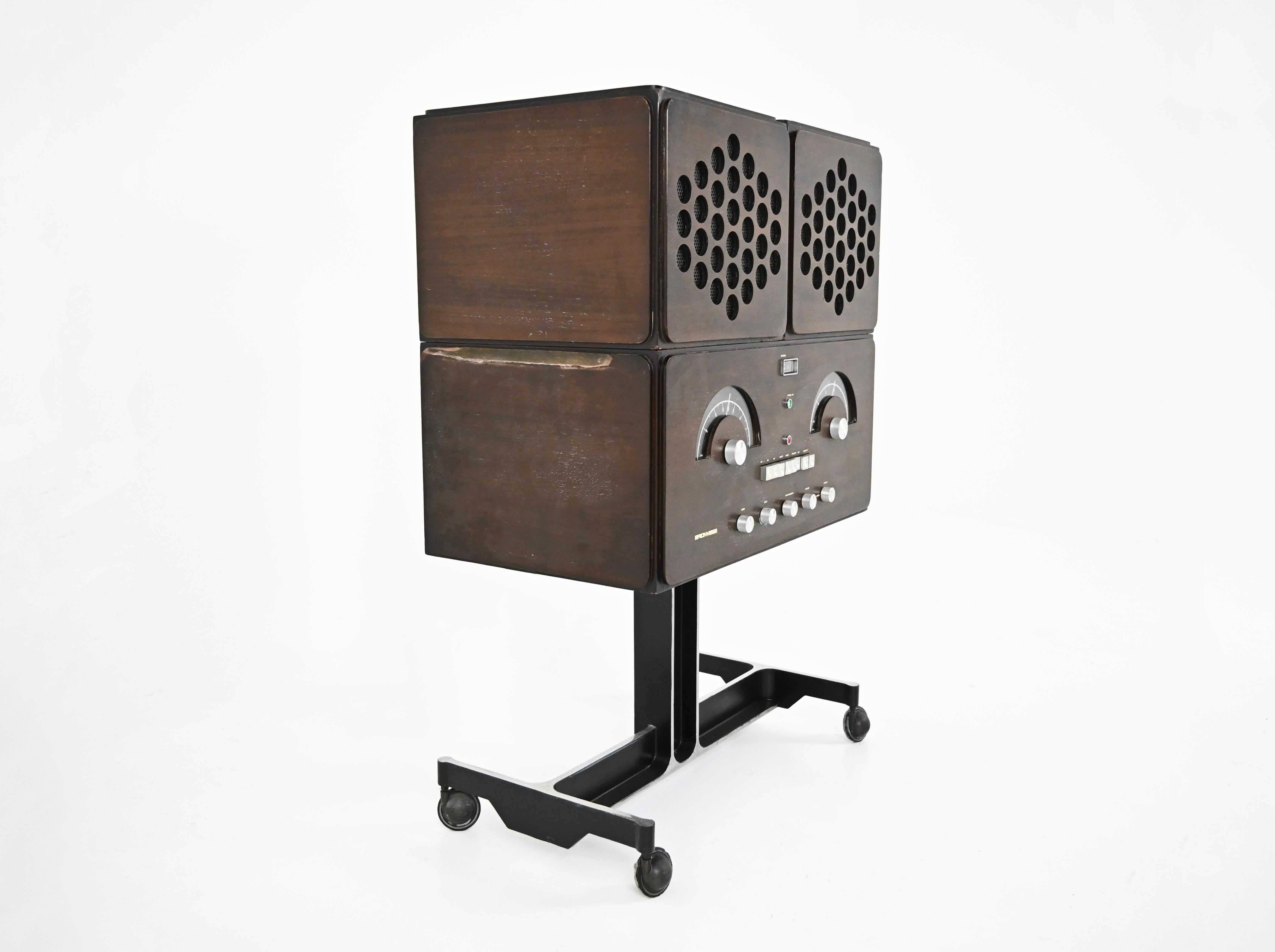 Stéréo RR-126  radio de Pier Giacomo & Achille Castiglioni pour Brionvega, années 1960 Bon état - En vente à bruxelles, BE