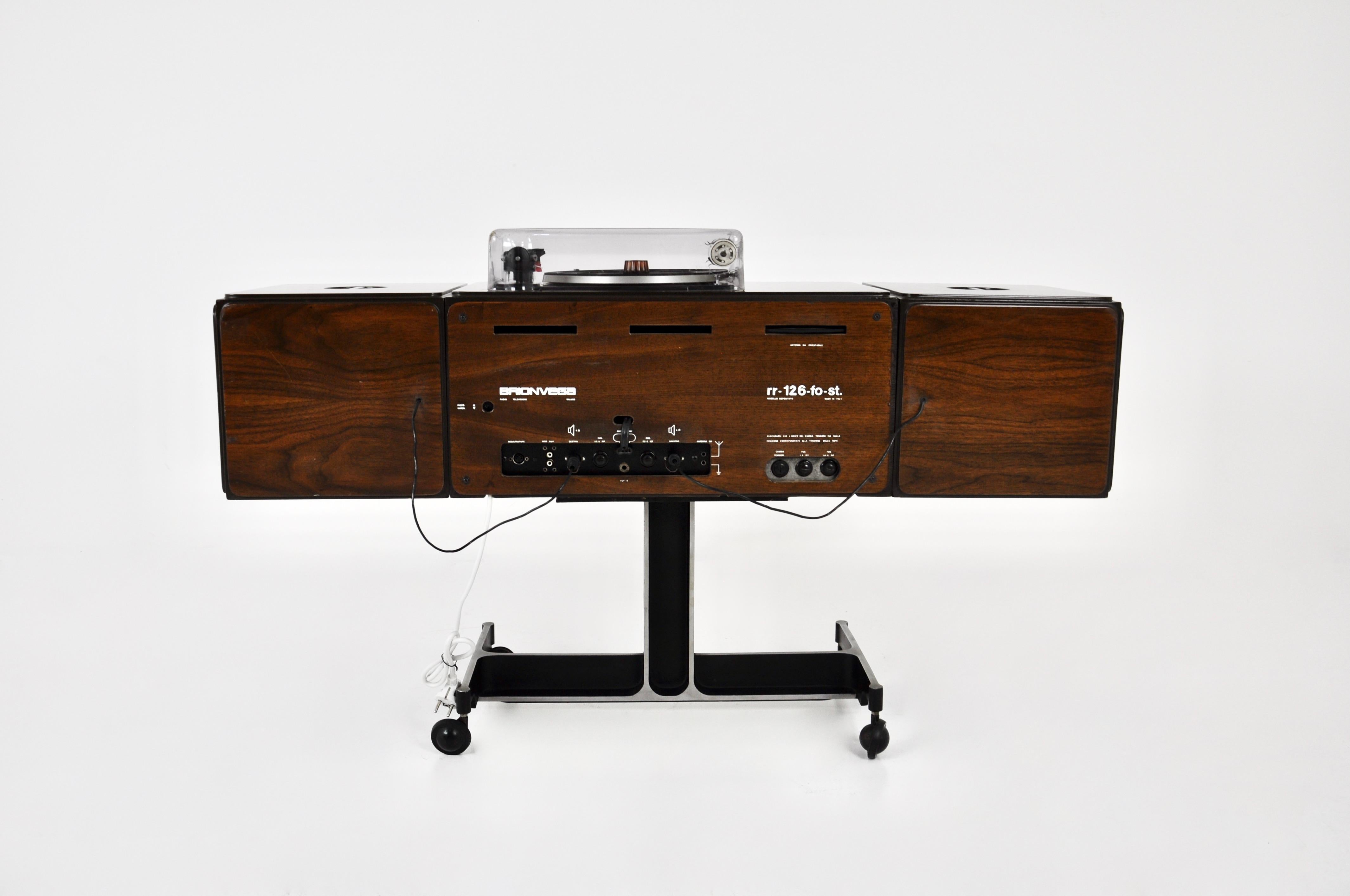 Mid-20th Century Stereo RR-126  radio by Pier Giacomo & Achille Castiglioni for Brionvega, 1960s For Sale