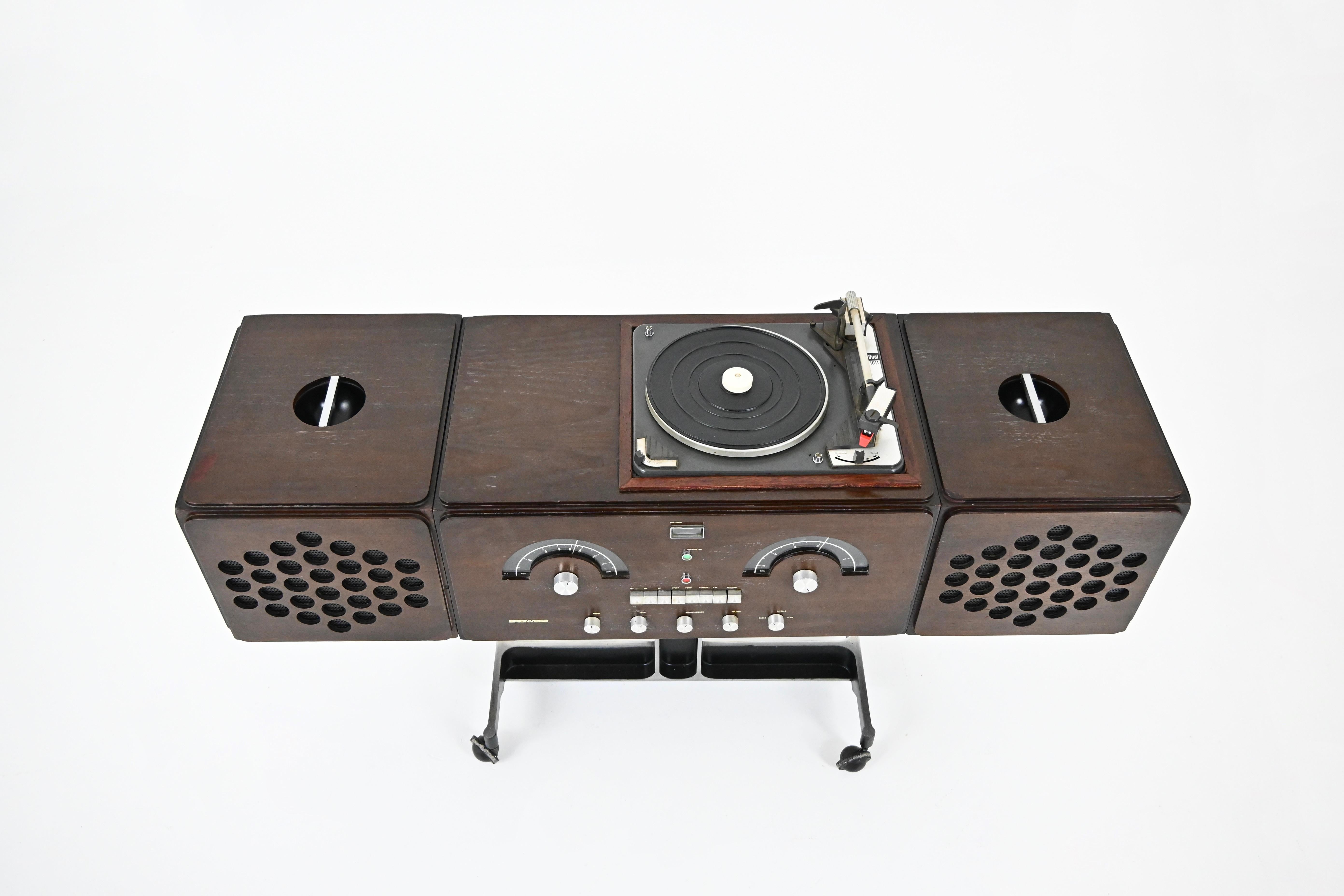 Stéréo RR-126  radio de Pier Giacomo & Achille Castiglioni pour Brionvega, années 1960 en vente 2