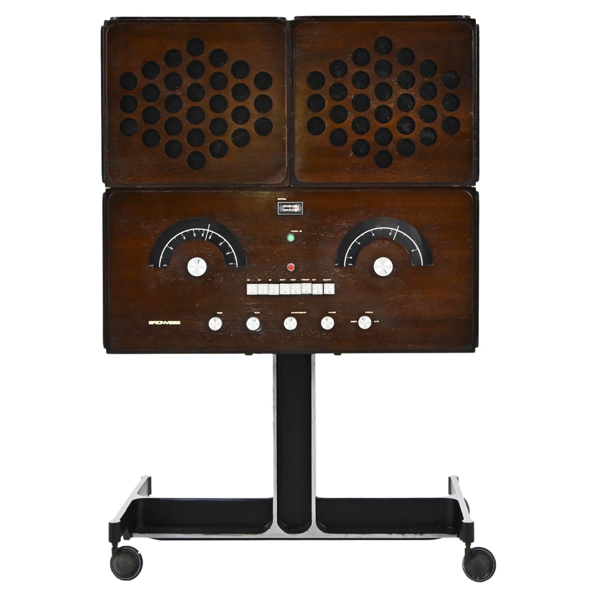 Stereo RR-126  Radio von Pier Giacomo & Achille Castiglioni für Brionvega, 1960er-Jahre