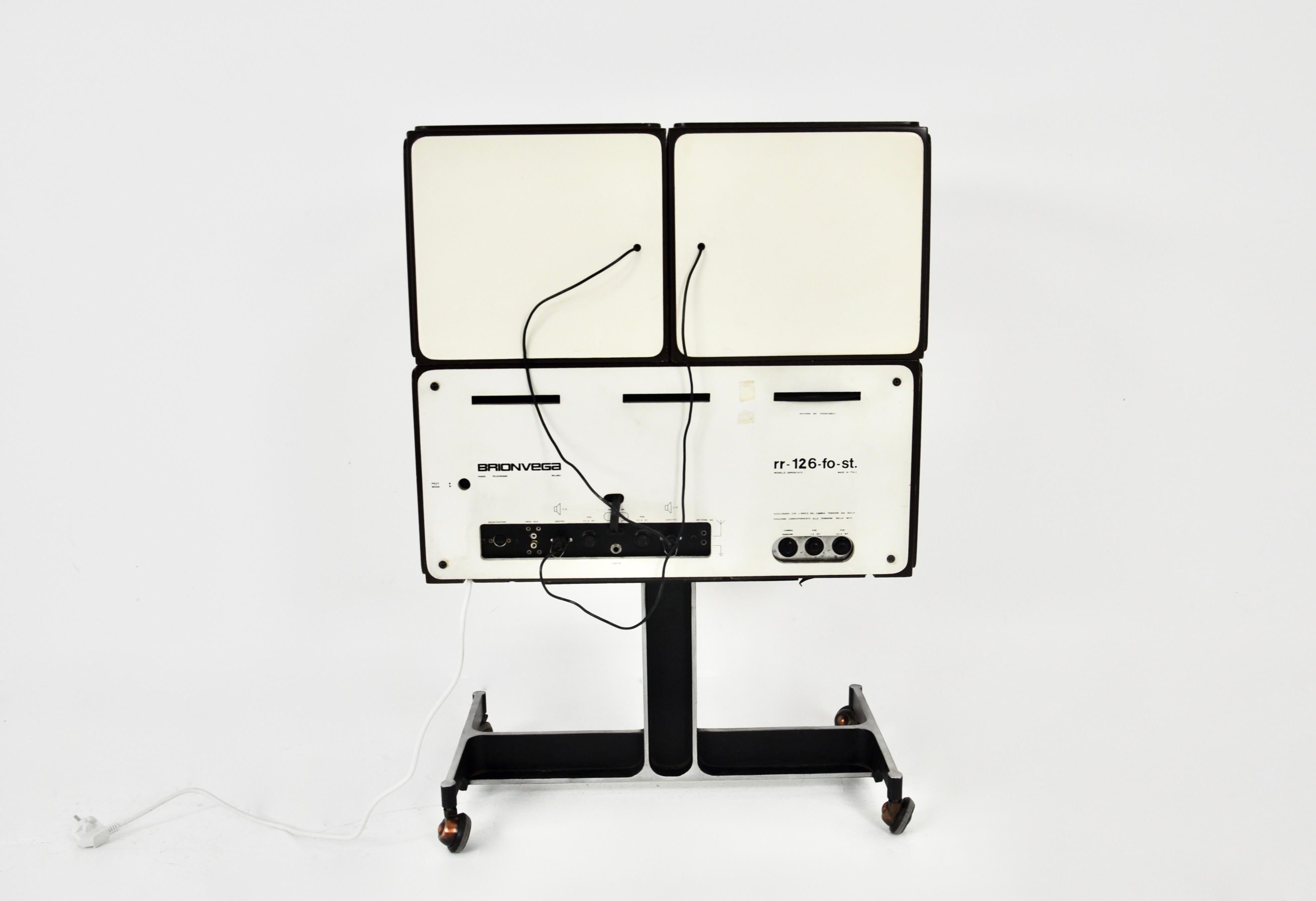 Metallo Radio stereofonica RR-126 di F.lli Castiglioni per Brionvega, anni '60