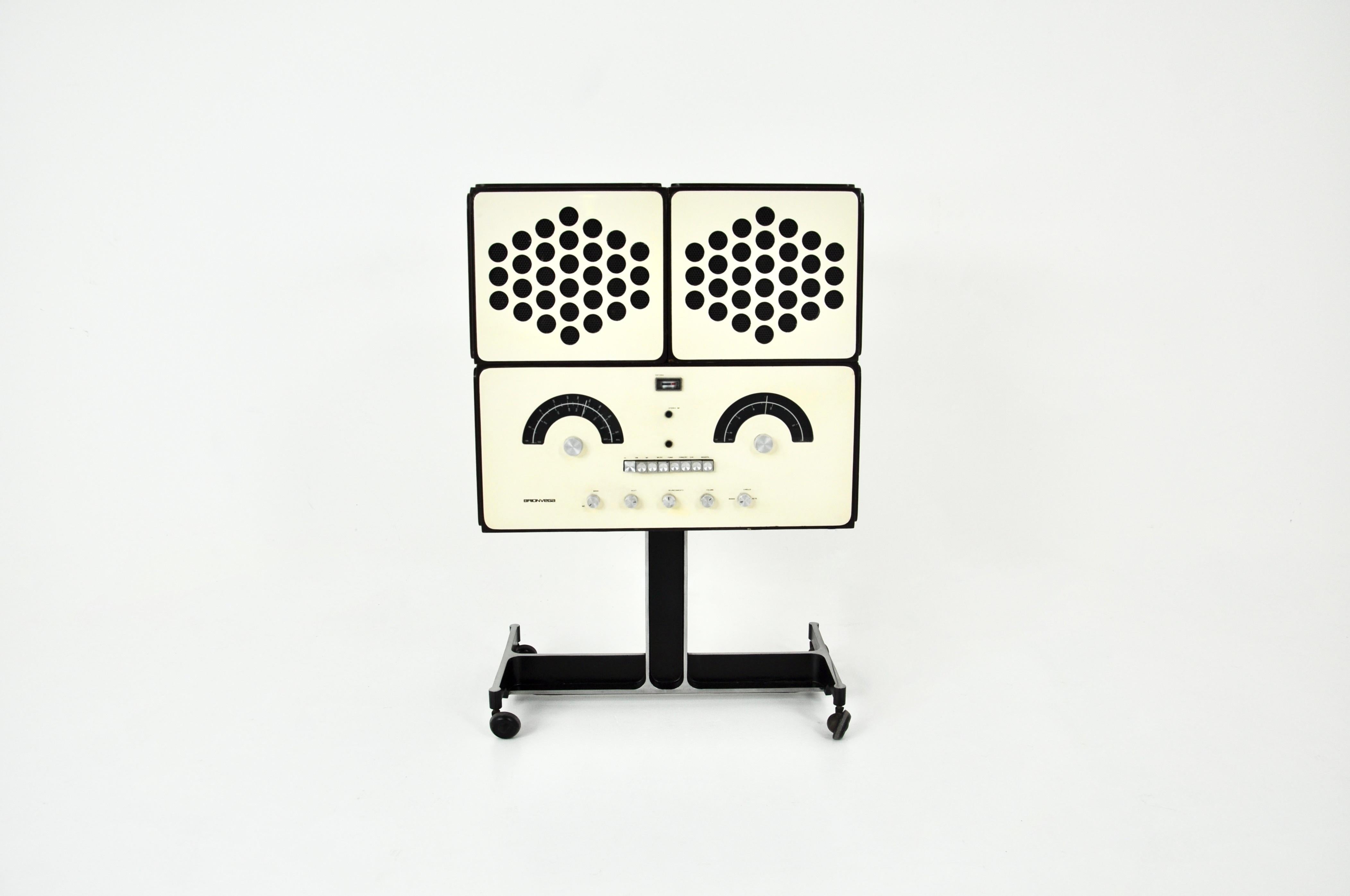 Mid-Century Modern Radio stéréophonique RR-126 de F.lli Castiglioni pour Brionvega, années 1960