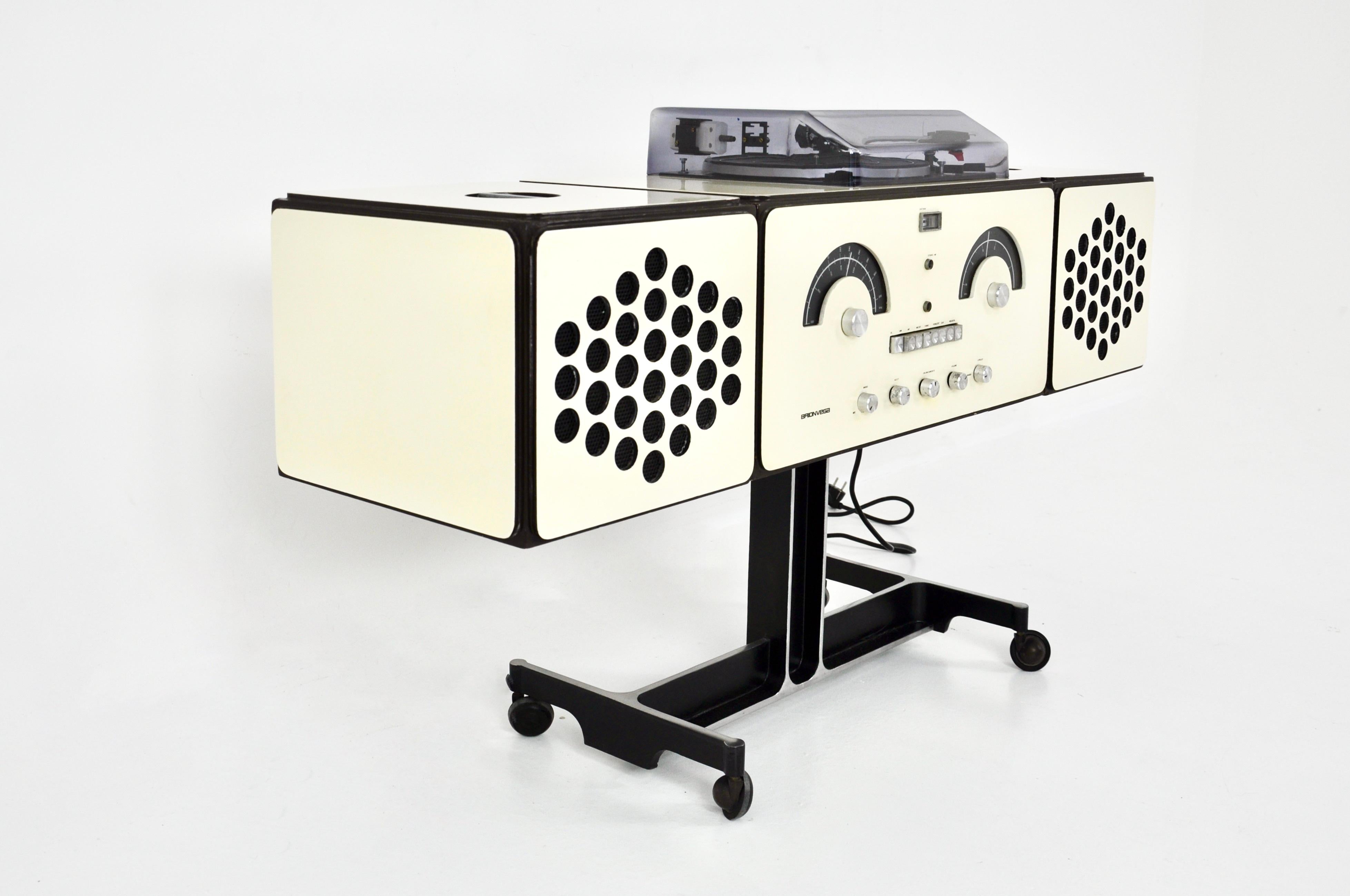 italien Radio stéréophonique RR-126 de F.lli Castiglioni pour Brionvega, années 1960