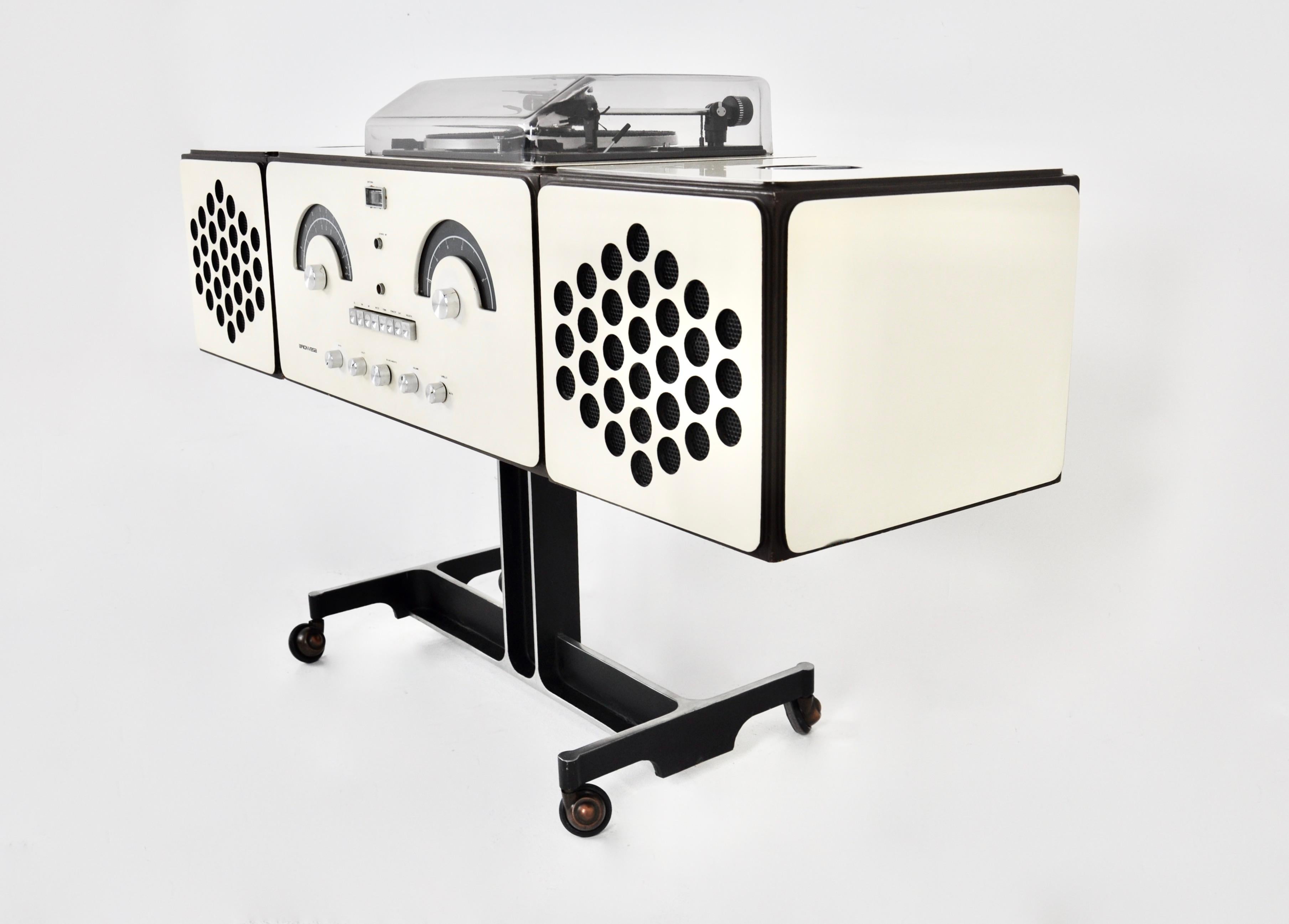 Stereophonic RR-126 Radio by F.lli Castiglioni for Brionvega, 1960s In Good Condition In Lasne, BE