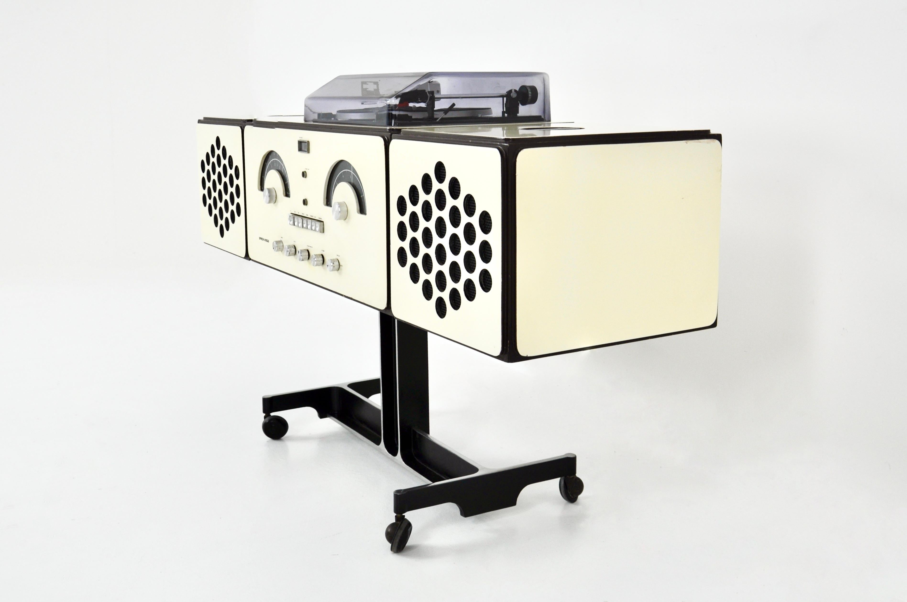 Mid-20th Century Stereophonic RR-126 Radio by F.lli Castiglioni for Brionvega, 1960s For Sale