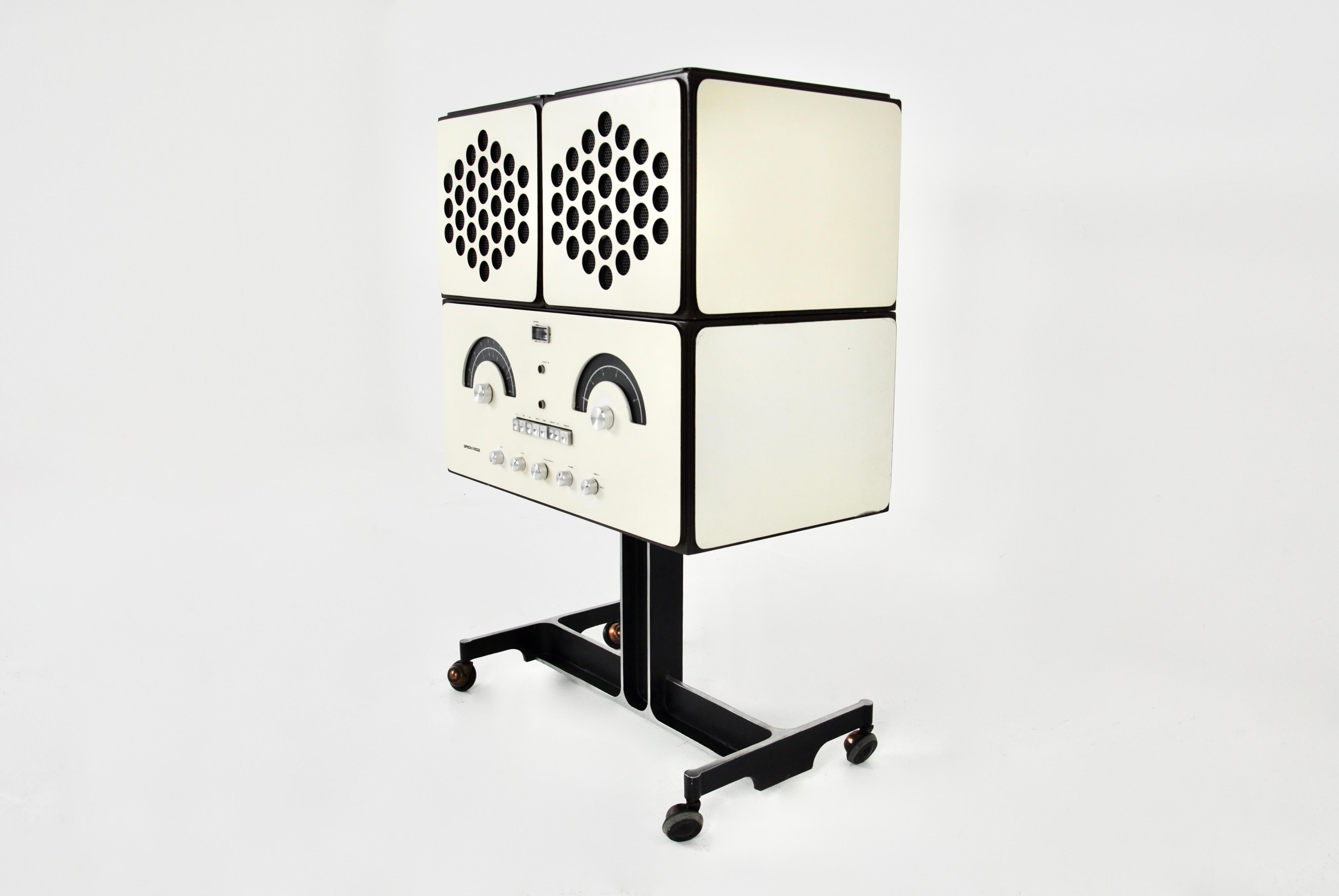 Italiano Radio stereofonica RR-126 di F.lli Castiglioni per Brionvega, anni '60