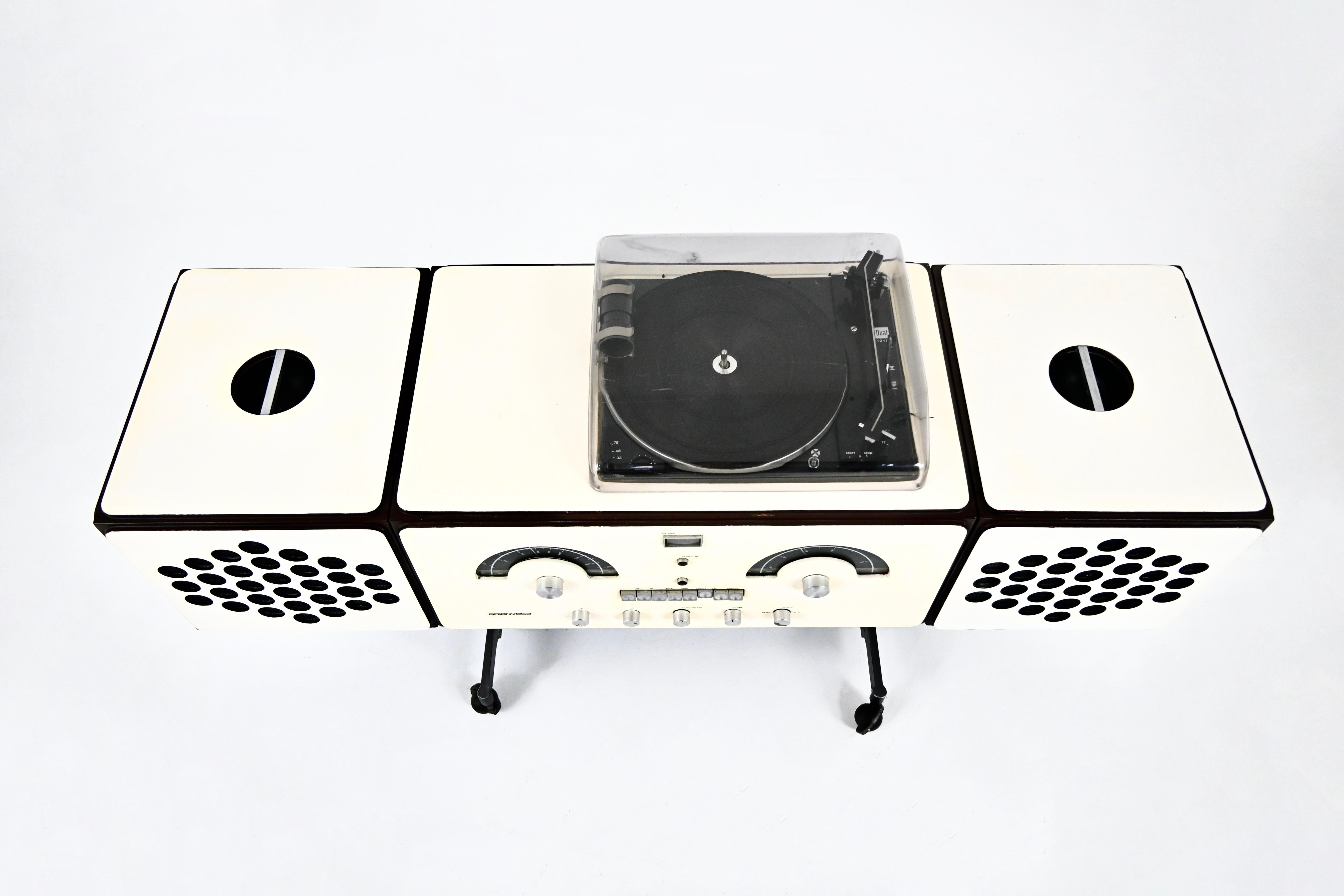 Metallo Radio stereofonica RR-126 di F.lli Castiglioni per Brionvega, anni '60 in vendita