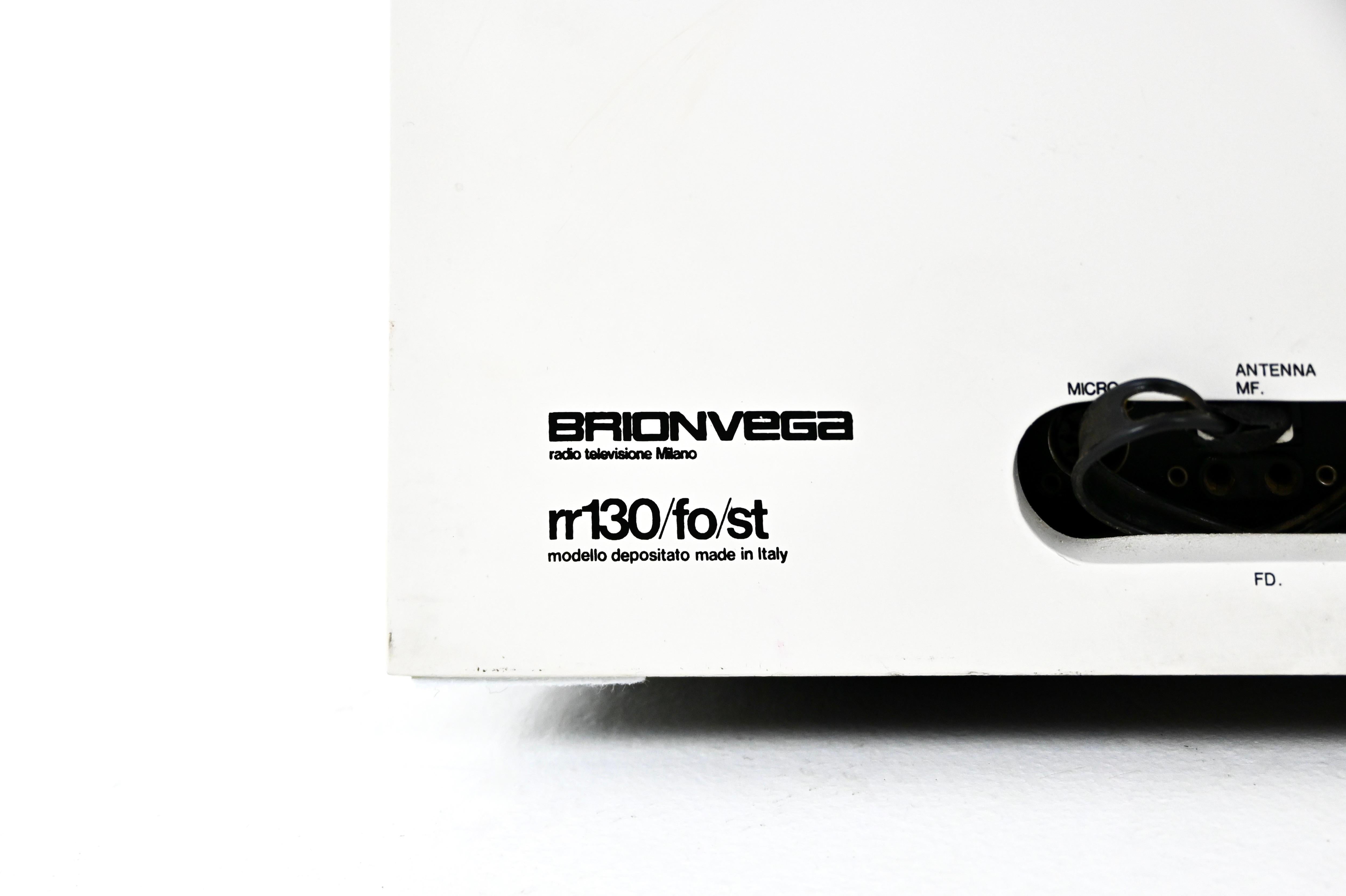 Stereophonic TOTEM rr130 Radio by Mario Bellini for Brionvega, 1970s For Sale 5