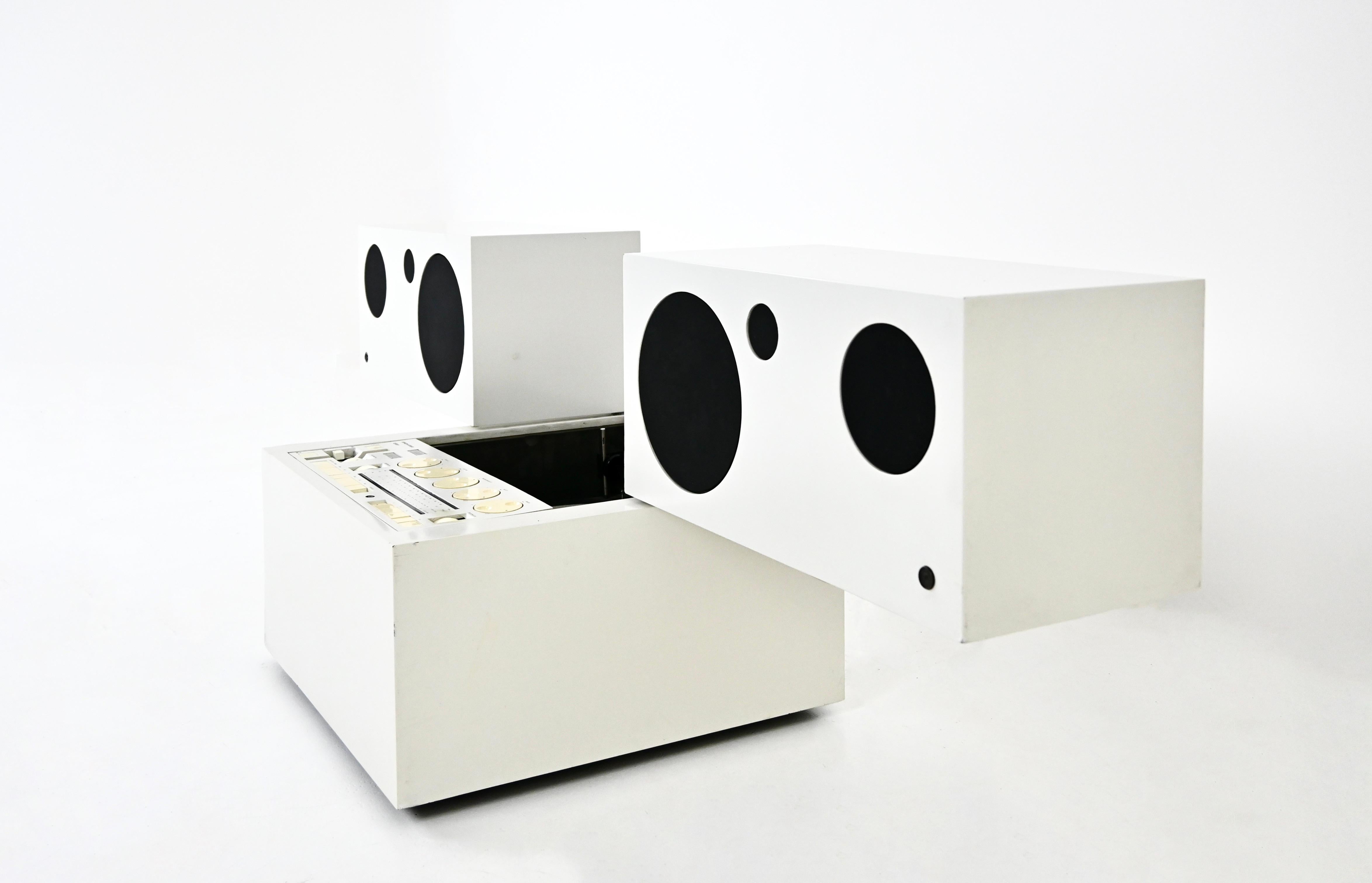 Stereophonic TOTEM rr130 Radio by Mario Bellini for Brionvega, 1970s For Sale 1