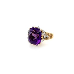 Sterle Gold, Platinum, Amethyst and Diamond Ring