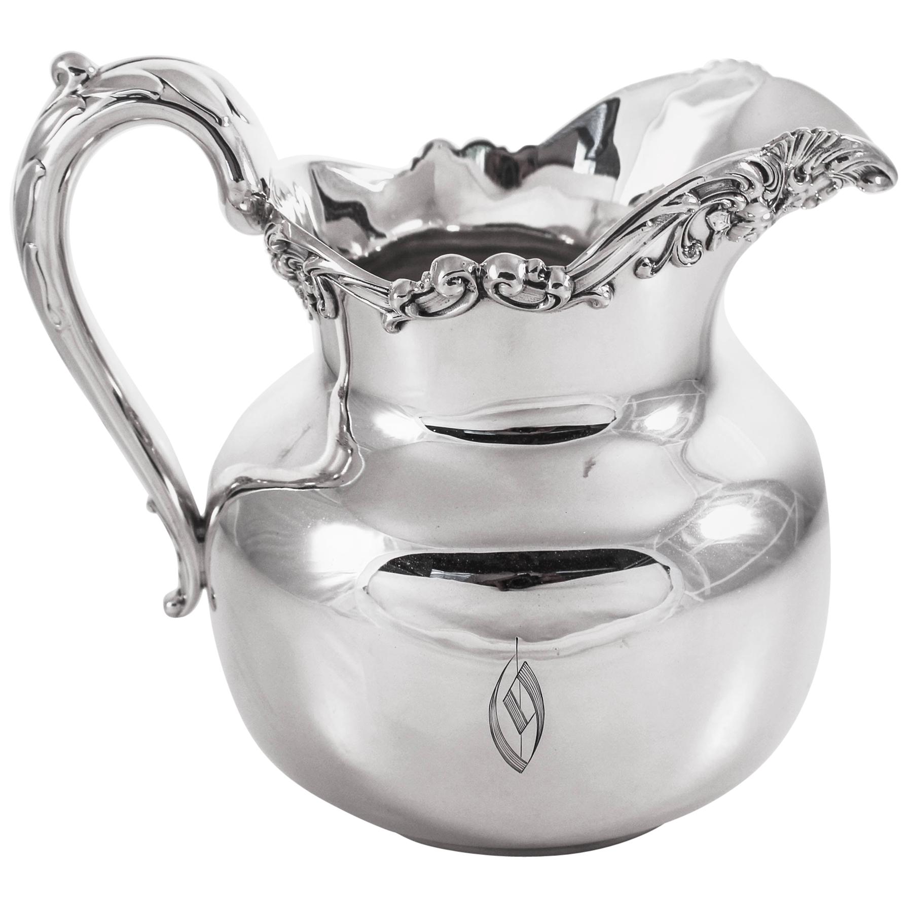 Sterling 1908 Water Pitcher For Sale