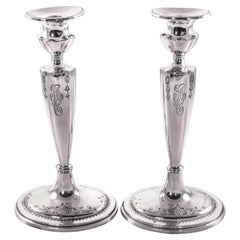 Antique Sterling 1915 Candlesticks